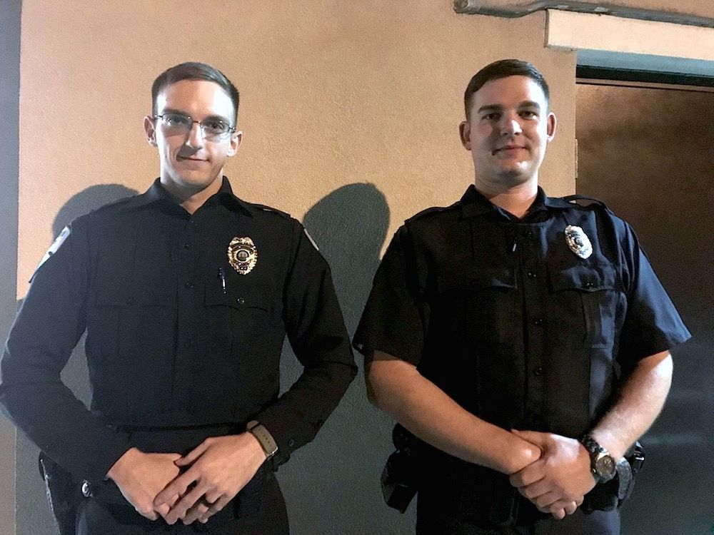 New officers